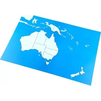 Kontrolní mapa - Australie Nová - bez popisků