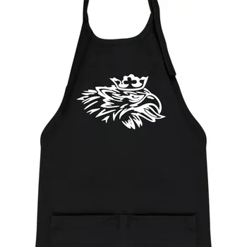 Kuchyňská zástěra Rozezlený orel - Dětská zástěra na vaření - Univerzální velikost ( Černá )