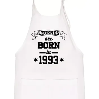 Kuchyňská zástěra Legends are born in 1993 - Dětská zástěra na vaření - Univerzální velikost ( Bílá )