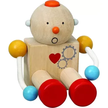 Dřevěná hračka Postav robota
