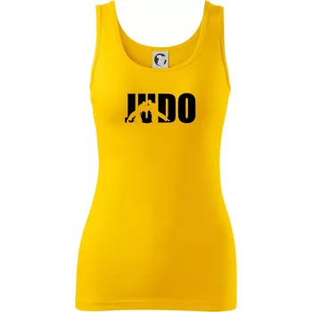 Dámské tričko Judo - Nápis - Dámské tílko - M ( Žlutá )