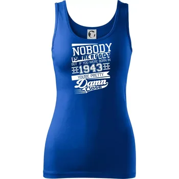 Dámské tričko Nobody is perfect - 1943 - Dámské tílko - L ( Královská modrá )