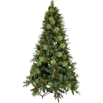 Vánoční stromek EUROLAMP Vánoční stromek - borovice se šiškami, 180 cm