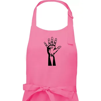 Kuchyňská zástěra Papír černě - Pánská zástěra na vaření - Univerzální velikost ( Růžová )