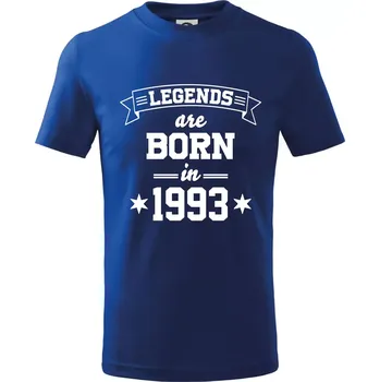 Chlapecké tričko Legends are born in 1993 - Tričko dětské bavlněné - 98 cm / 2 roky ( Královská modrá )