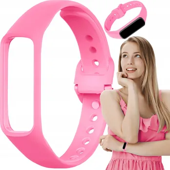 Řemínek na hodinky Řemínek ChronSmarta pro Samsung 15mm růžový