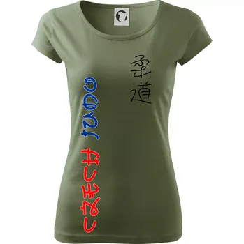 Dámské tričko Judo Czech - Dámské triko Pure - XS ( Khaki )