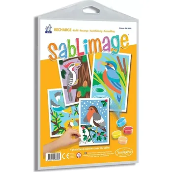Výtvarná sada Sentosphere Sada obrázků - Sablimage: Pískové obrázky - Ptáci