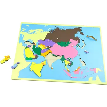 Puzzle Puzzle - mapa Asie - bez rámečku