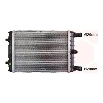 Motor automobilu Chladič, chlazení motoru VAN WEZEL 03012704