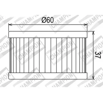 Filtr pro motocykl Olejový filtr CHAMPION COF037 100609655 SUZUKI DR 750 Big 1988-1989