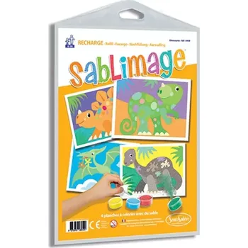 Výtvarná sada Sentosphere Sada obrázků - Sablimage - Pískové obrázky - Dinosauři