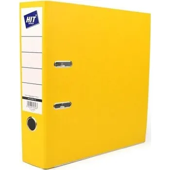 Pořadač pákový Hit Office, A4, 7,5 cm, žlutý