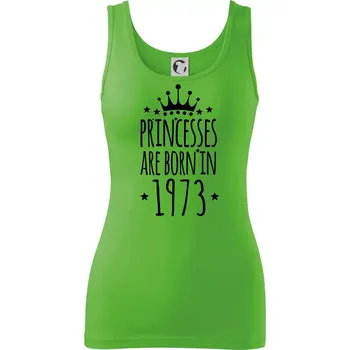 Dámské tričko Princesses are born in 1973 - Dámské tílko - L ( Apple Green )