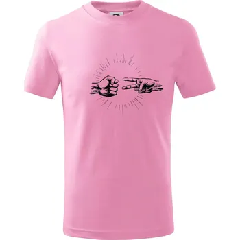 Chlapecké tričko Kámen tupí nůžky - Tričko dětské bavlněné - 98 cm / 2 roky ( Růžová )