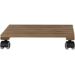 Pojízdná podložka pod květináč Indoor 29x29 cm, hnědá