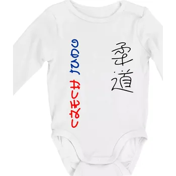 Kojenecký body Judo Czech - Body kojenecké s dlouhým rukávem - Dlouhý r. do 3 měs ( Bílá )