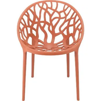 Jídelní židle Pro-Tech shop Židle Albero, plastová, terakota 41391 CM-317338