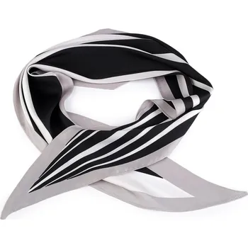 Šátek Saténový šátek 35x115 cm Balení: 1 ks, Varianta: 4 černá - 8596475668200