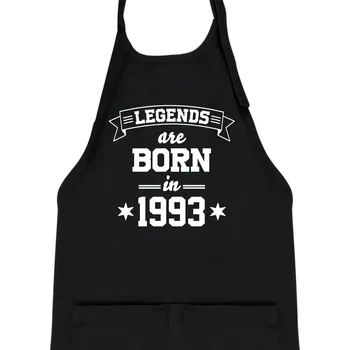 Kuchyňská zástěra Legends are born in 1993 - Dětská zástěra na vaření - Univerzální velikost ( Černá )
