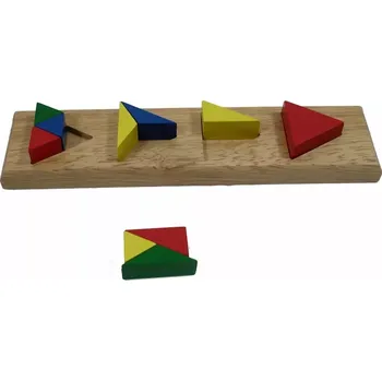 Dětské zboží Barevné trojúhelníkové cihly
