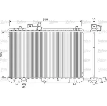 Chladič motoru Chladič, chlazení motoru VALEO 733216