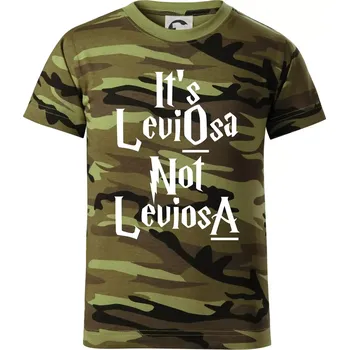 Chlapecké oblečení Leviosa not Levjosa - Dětské maskáčové triko - 122 cm/6 let ( Zelený maskáč )