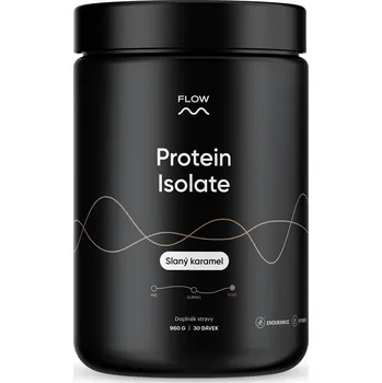 Protein Flow nutrition Protein Isolate - slaný karamel 960 g / 30 dávek + 2 měsíce na vrácení zboží