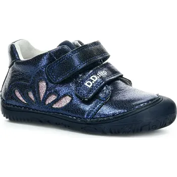 Dívčí tenisky D.D.Step S073-52355B tmavě modré celoroční kotníkové barefoot boty Velikost boty (EU): 28, Vnitřní délka boty: 177, Vnitřní šířka boty: 71