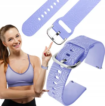 Řemínek na hodinky Řemínek ChronSmarta pro Xiaomi 22mm fialový