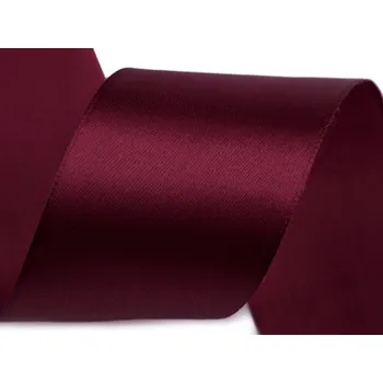 Stuha Atlasová stuha šíře 50 mm Varianta: 165 bordó, Balení: 22.5 m