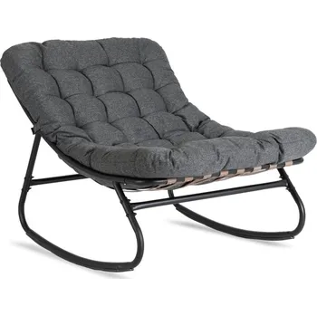 Zahradní houpačka JAKS Houpací křeslo šedé látka Aurora