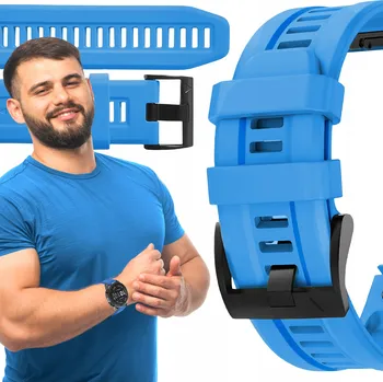 Řemínek na hodinky Řemínek ChronSmarta pro Garmin 26mm, modrý
