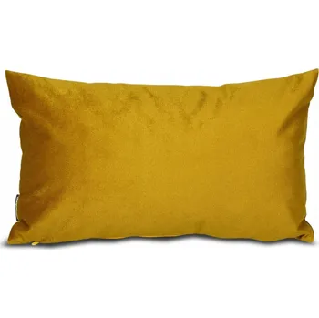 Polštář Polštář 50x30 velur žlutý kronos