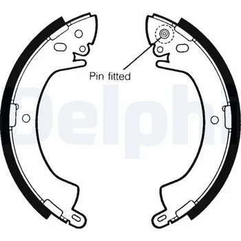Brzdová čelist Sada brzdových čelistí DELPHI LS1344