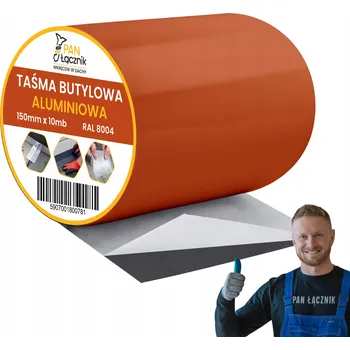 Izolační páska Butylkaučuková těsnicí páska hliníková 150mm 10m střešní