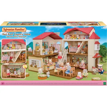 Doplněk k figurce Sylvanian Families 5716 Poschoďový dům s červenou střechou se světly