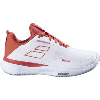 Dámská tenisová obuv Dámská tenisová obuv Babolat SFX Evo All Court Women White/Terra Cotta EUR 40,5