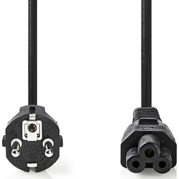 Prodlužovací kabel Nedis napájecí kabel zástrčka UNISCHUKO - IEC320-C5 mickey mouse černá, 3 m (CEGL10130BK30)