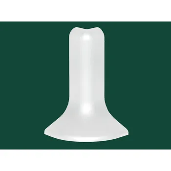 Podlahová lišta Profilteam vnější roh pro soklovou lištu Q63 Bílý RAL 9016, 2 ks