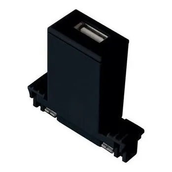 Elektrická zásuvka Posuvný USB nabíjecí port Dimatec Spot – černý