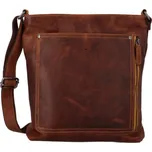 Greenwood Kožená taška přes rameno UNI Francis camel