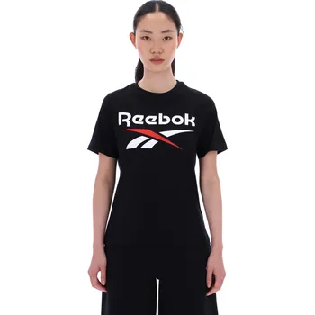Pánské tričko REEBOK Dámské bavlněné tričko L ČERNÁ