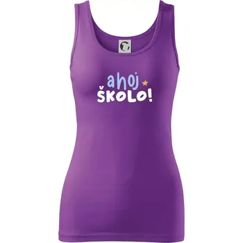 Ahoj školo barevné - Dámské tílko - S ( Fialová )