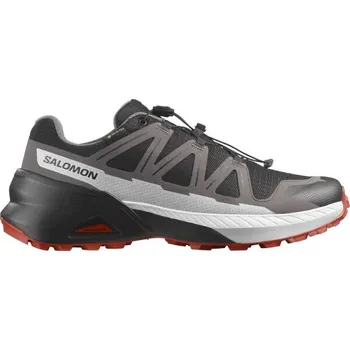 Dámská běžecká obuv Pánská obuv na trailový běh Salomon SPEEDCROSS PEAK GTX 12.5 Černá, Tmavě šedá, Bílá, Červená