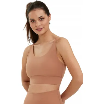 Dámské oblečení Podprsenka na jógu Athlecia Gaby Sports Bra - hnědá, vel., komfort bez švů