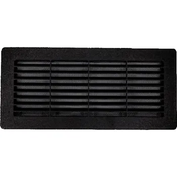 Větrací mřížka KLUGE Mřížka černá 248x117 do plochého potrubí 220x90 KVS290182B