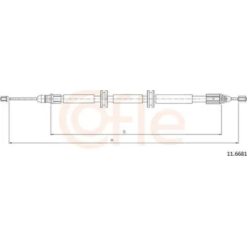 Autodíl Tažné lanko, parkovací brzda COFLE 11.6681