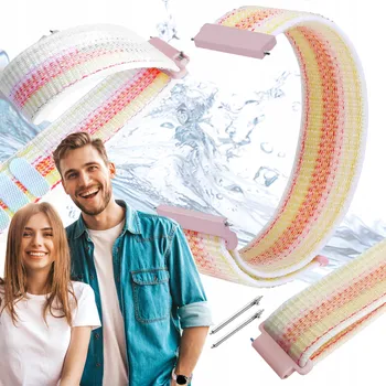 Řemínek na hodinky Řemínek pro Realme Band 2 chytré hodinky, barevný řemínek 18 mm s teleskopickými kolíčky