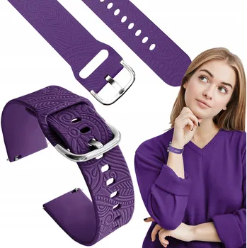 Příslušenství k chytrým hodinkám Řemínek pro Samsung Galaxy Watch 4 Classic 46mm chytré hodinky fialový řemínek